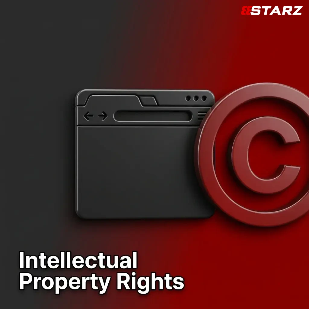 888starz website intellectual property rights covering logo, trademark, design, and content protected by copyright law