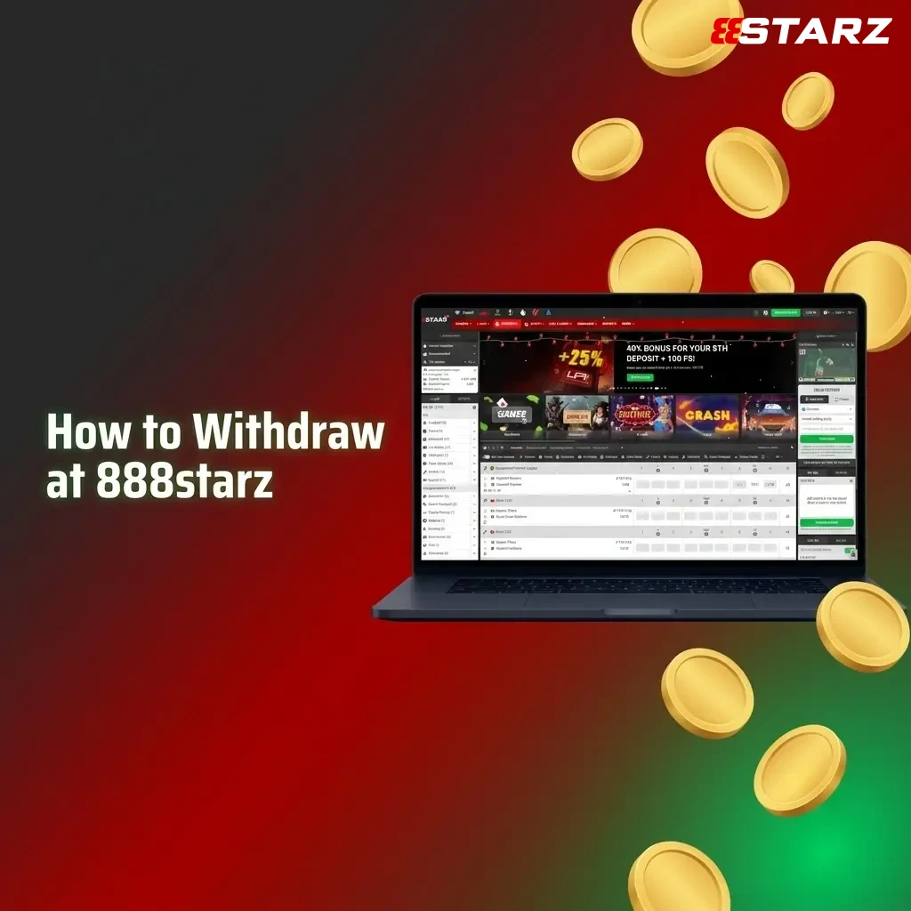 888starz withdrawal steps showing cashier tab, payment method selection, and transaction confirmation process